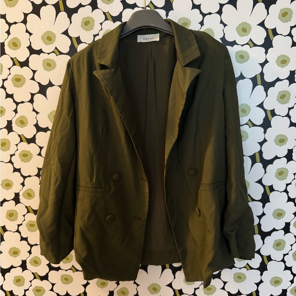 Bacio Olive Green Women's Blazer